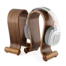 Portable Earphone Holder Wooden Practical Support Stand Headset Show Shelf Universal Headphones Device Gadgets