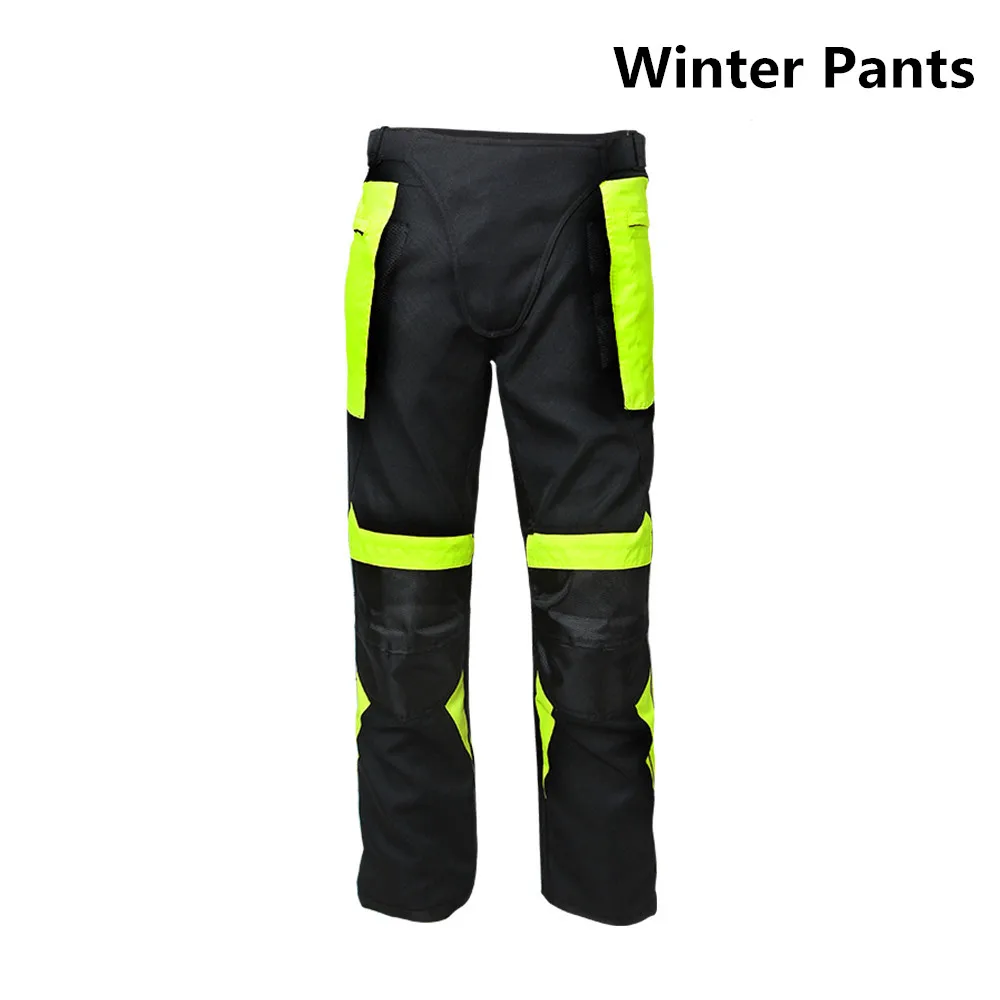 Куртка и штаны для езды на мотоцикле, летняя сетчатая дышащая зимняя теплая гоночная куртка для езды на мотоцикле, светоотражающая куртка JK-21 - Цвет: Winter Pants