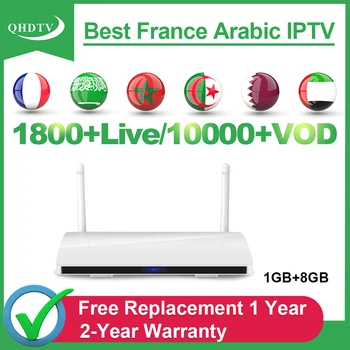 

IPTV French Arabic Subscription IPTV Netherlands Belgium R6 1+8G Smart IPTV QHDTV 1 Year Subscription IP TV no app included