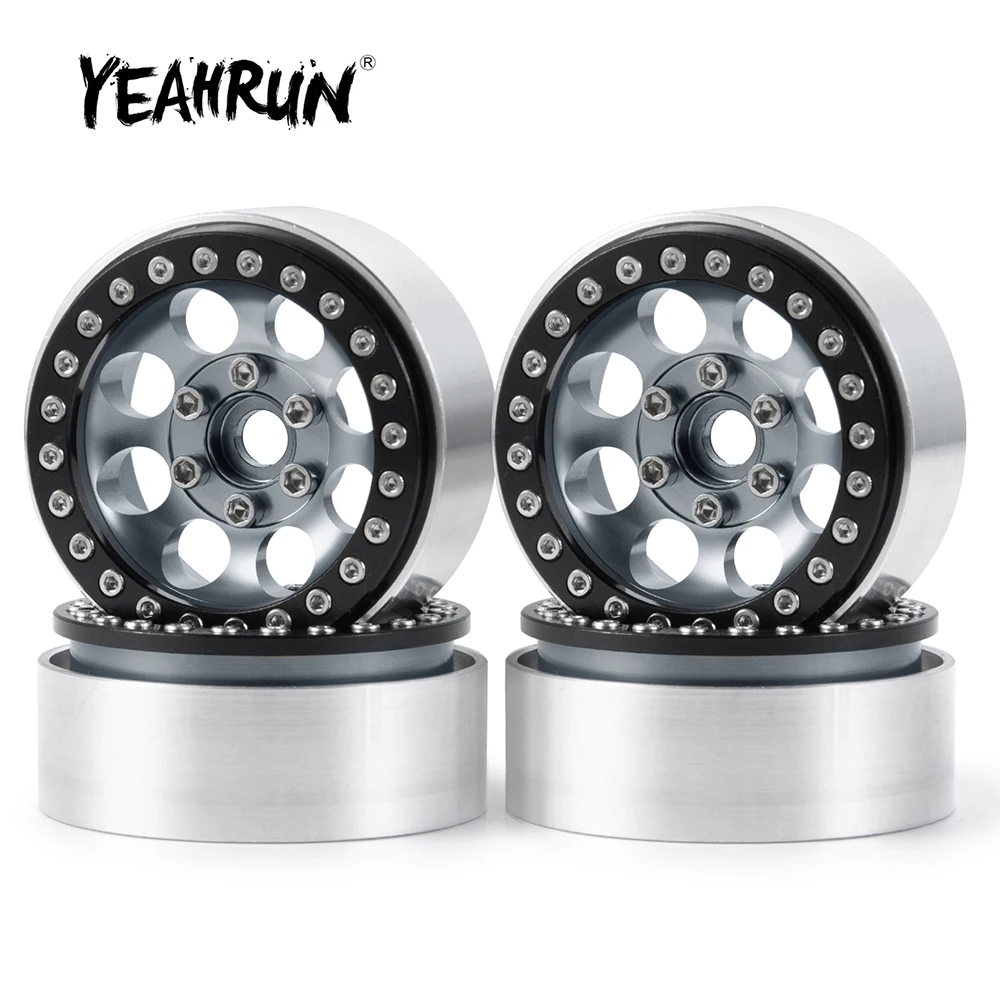 YEAHRUN 1/2/4 шт. алюминиевые 1 5-дюймовые колесные диски Beadlock Hub для Axial SCX10 D90 D110 CC01 9