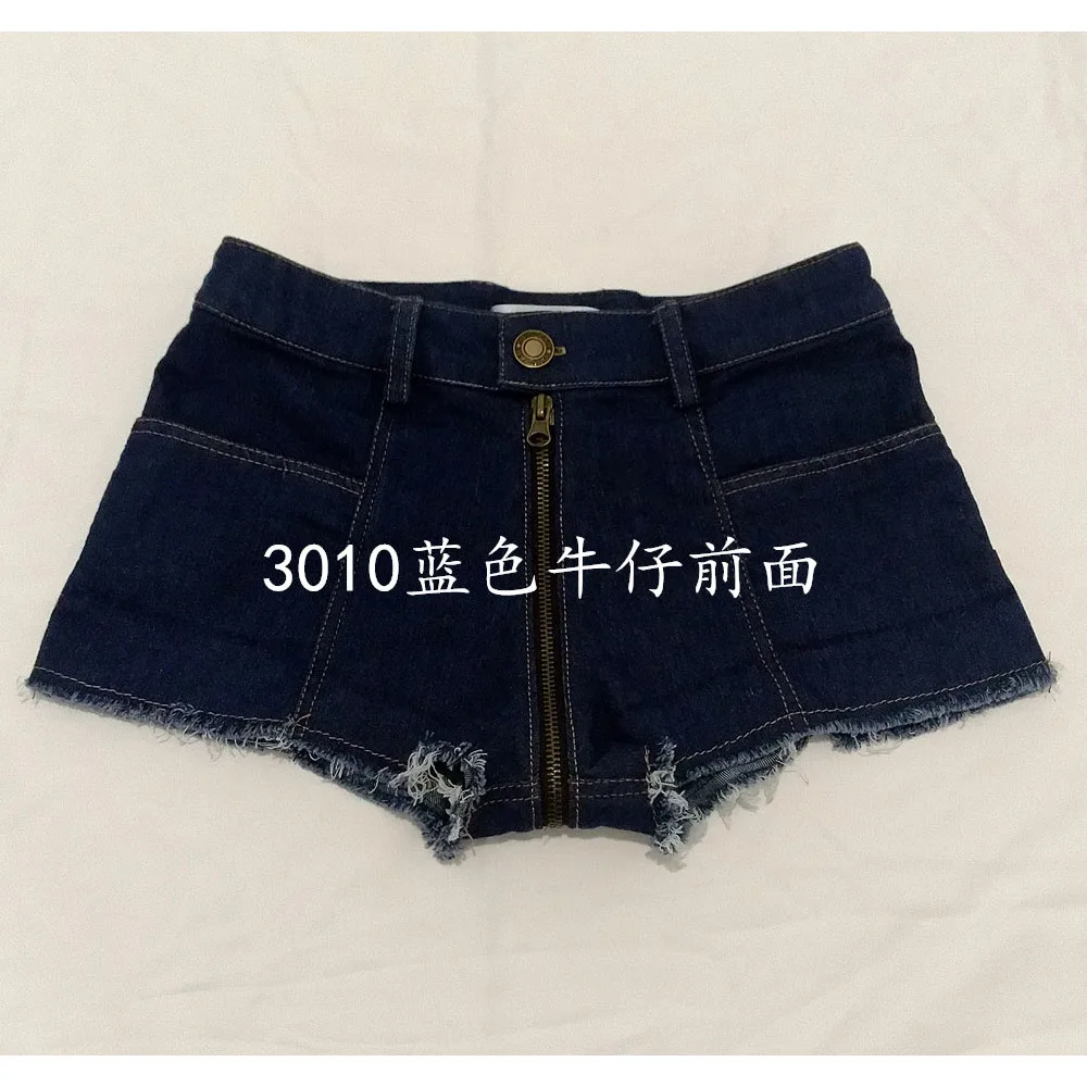 XS-4XL размера плюс молния промежность короткие джинсы Feminino кисточкой горячие сексуальные джинсовые шорты для женщин Ночная Клубная одежда Микро Мини Бермуды