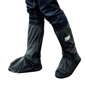 

Outdoor Anti Slip Shoe Cover Rainy Day Long Tube Waterproof Thick High-Top Overshoes Unisex Travel Boots Protector