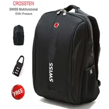Crossten Swiss Многофункциональный рюкзак для ноутбука 15,6 ", Чехол для ipad, защитный чехол из ЭВА, водонепроницаемая школьная сумка Mochila(China)