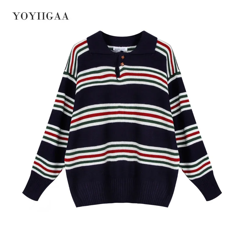 Stripe Women Sweater Crewneck Knitted Women's Pullover Sweater Casual Tops Autumn Winte Female Sweaters for Woman Clothes Stripe Women Sweater Crewneck Knitted Women's Pullover Sweater Casual Tops Autumn Winte Female Sweaters for Woman Clothes
