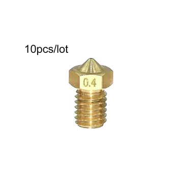 

10Pcs/lot E3D M6 Nozzles V5 V6 Metal Nozzle 0.2/0.25/0.3/0.4/0.5/0.6/0.8/1.0mm For 1.75mm/3mm Filamnet 3D Printer Parts