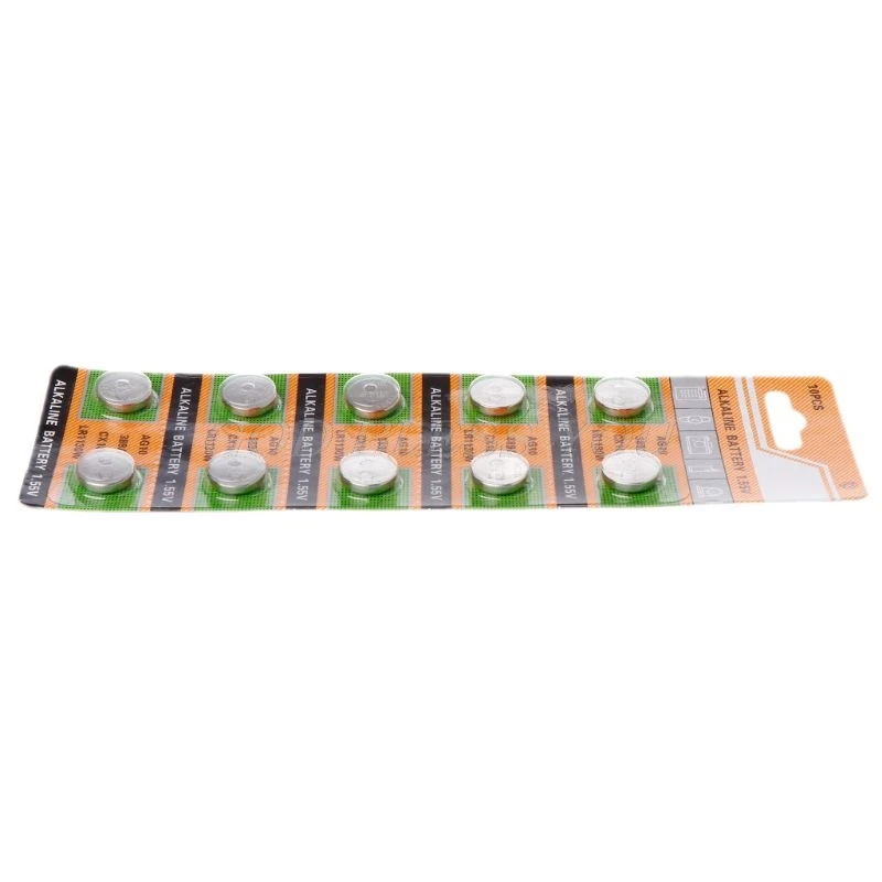 10 шт. батарейки AG10 1 5 В для часов SR54 389 189 LR1130 SR1130 пульт дистанционного управления