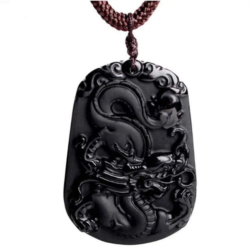 Лидер продаж подвеска-Талисман из натурального высококачественного обсидиана с