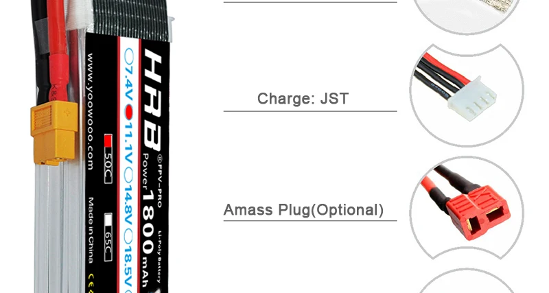 AKKU Charged Rechargeble Powerful Li-Polymer FPV C