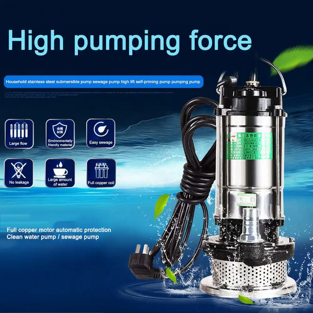 1 5 Tauch Schmutzige Wasser Abwasser Pumpe 370w 220v Nicht Blocking Anti Rost Jet Pumpe Bohrung Abwasser Garten Gut Tank Reinigung Werkzeug Pumps Aliexpress