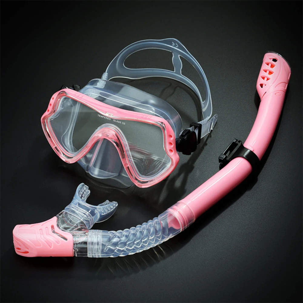 Silicone Scuba Swimming Snorkeling Diving Mask Tempered Lens Glass Goggles UK1 