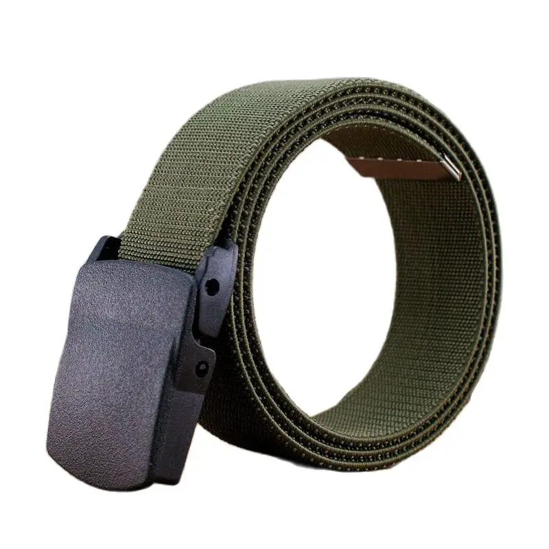 Cinturón militar de nailon con hebilla automática para hombre, cinturón  táctico multifuncional de lona para caza al aire libre, 110/120/130/140cm