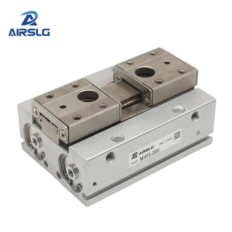

MHF2 8DR 12DR 16D 20DR MHF2-8D1R MHF2-12D1R Double acting Pneumatic cylinder Low Profile Air Gripper Series