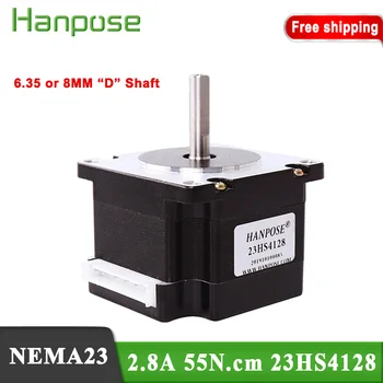 

Free Shipping 23HS4128 Hybrid Stepper Motor 1.8 Degree 41mm Motor 55N.m 2.8A Stepper Motor For 3D Printer Monitor Equipment