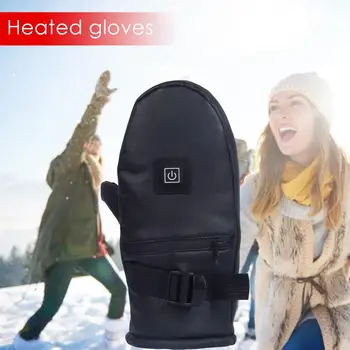 

Electric Heating Gloves Battery Charging Clench-To-Heat Gloves Double-sided Heating Five-finger Touch Screen Gloves