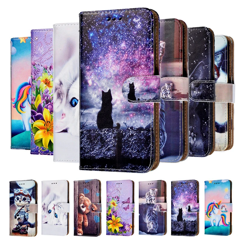 

For Meizu M10 Case 6.5 inch Luxury Print Wallet Leather Flip Phone Bags Cover for Meizu M10 M 10 Case Fundas