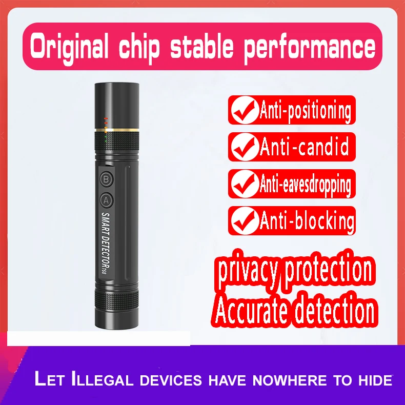 Mini Bug Detector GSM GPS Spy Hidden Camera Finder IR RF Cam Wireless Signal Voice Broadcasting Scanning Anti-Theft Anti-track