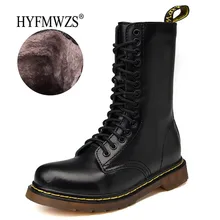 HYFMWZS/Новинка; пара мотоциклетных ботинок; кожаные ботинки; ботинки «Челси»; Мужская обувь; женская обувь; Zapatos De Seguridad; военные ботинки; Размеры 35-48