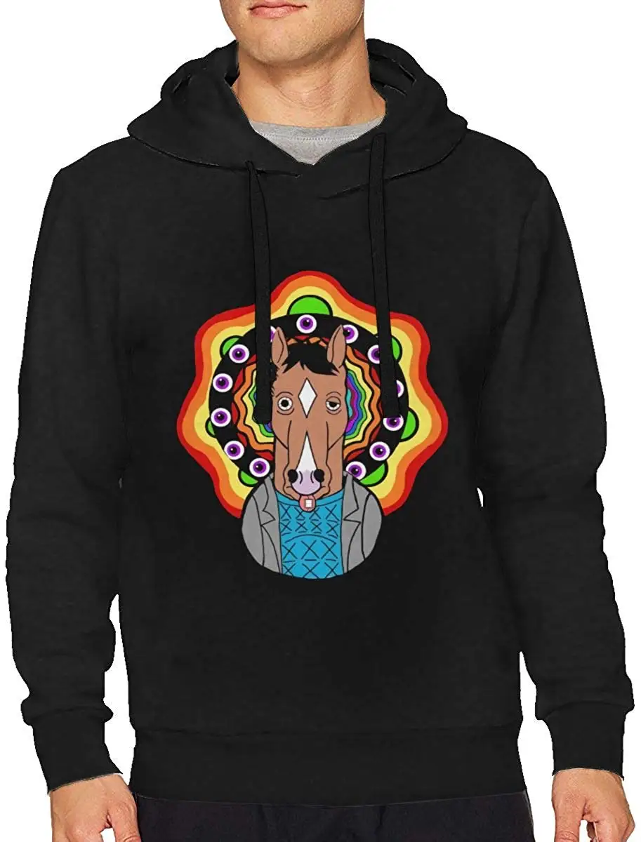 Мужская толстовка BoJack Horseman с длинным рукавом и кулиской унисекс мужская