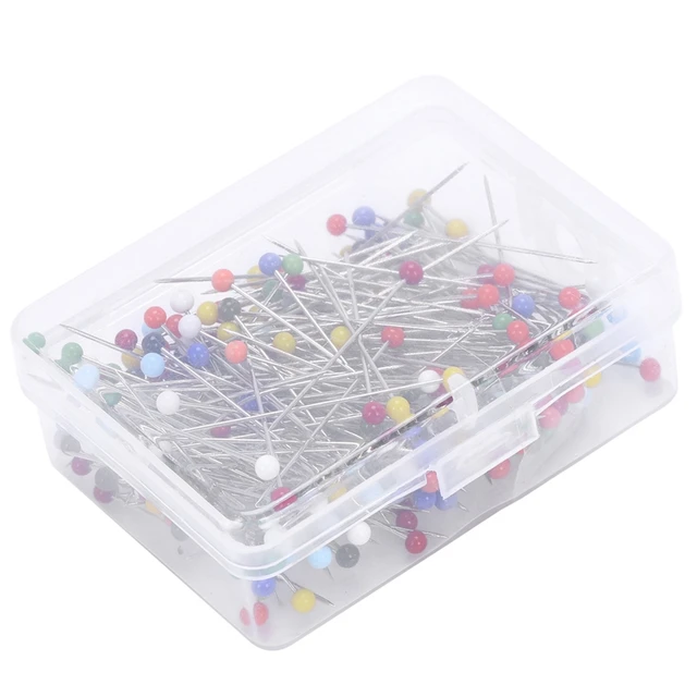 Artrylin 250 Pieces Sewing Pins Ball Glass Head Pins Straight Quilting Pins  for Dressmaker Jewelry Decoration, Multicolor 