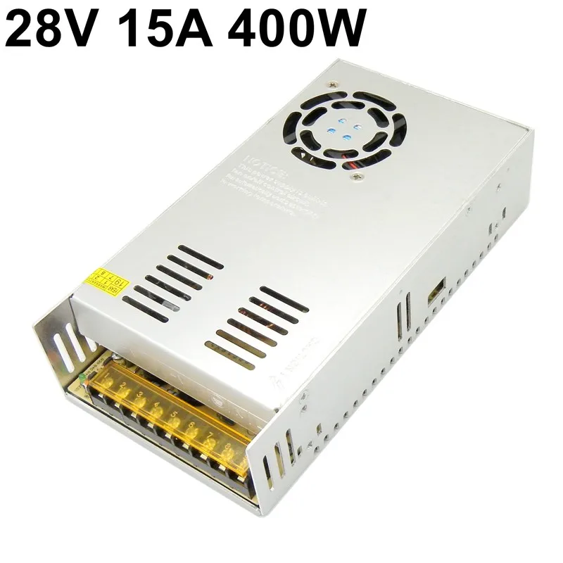 28V 15A 400W импульсный источник Питание трансформатор AC-DC импульсивный питания 110V 220V