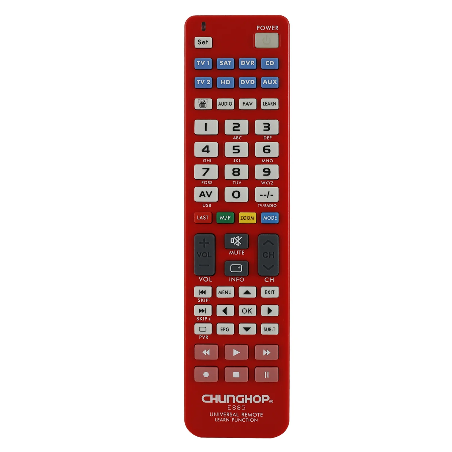 Chunghop Universal Remote Control E885 for TV DVD Set Top Box CD VCR Aux With Learning Function | Электроника