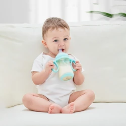Baby Show – bouteille d'alimentation multifonctionnelle pour enfants, gobelet en paille en Silicone souple de 180ML et 280ML 