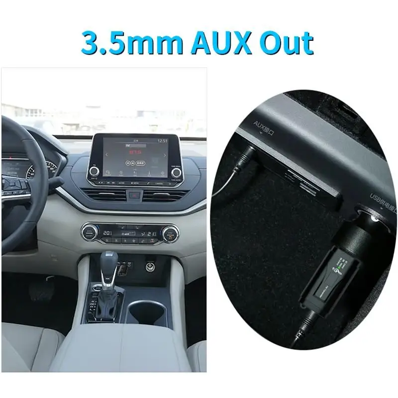 2 в 1 fm-передатчик Автомобильный Bluetooth 5,0 приемник USB FM модулятор портативный 3,5 мм AUX аудио музыкальный плеер громкой связи адаптер вызова