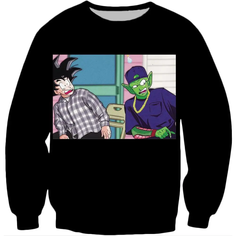 color as the picture PLstar Cosmos Новая модная Толстовка аниме Dragon Ball Z Kid Goku and Master Roshi 3d принт для мужчин и женщин пуловер с круглым вырезом - Цвет: color as the picture