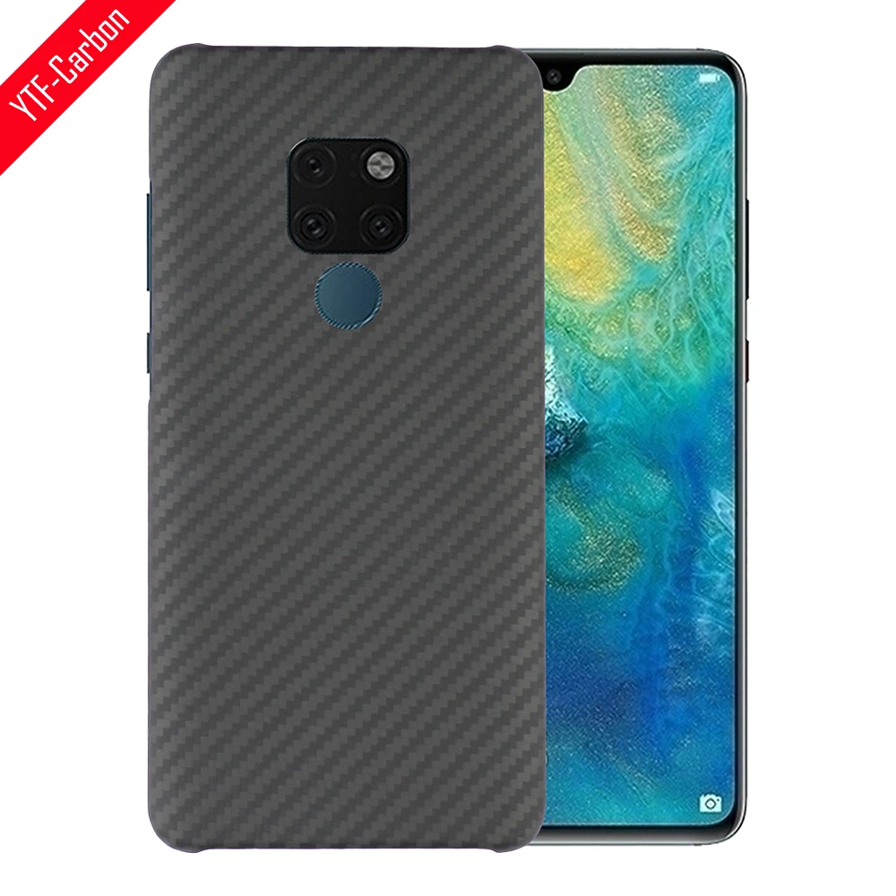 YTF-carbon Real carbon fiber cases For Huawei Mate 20 Case aramid fiber Phone cover light thin Protective shell Mate 20