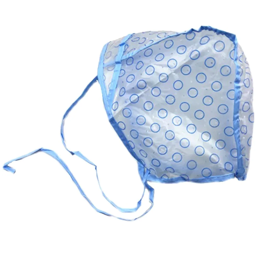 Double-layer Plastic Disposable Hair Highlighting Cap Dye Hat with Hook Needle Protector Home Use Pro Salon Hair Styling Tool