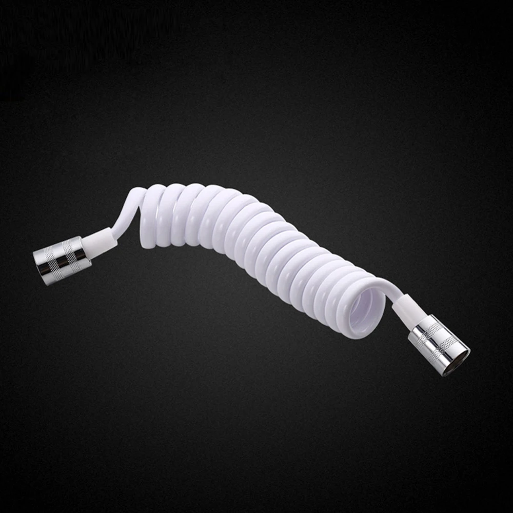 

2m Flexible Shower Hose Brass Nuts Toilet Bidet Sprayer Nozzle Connect Pipe Tube