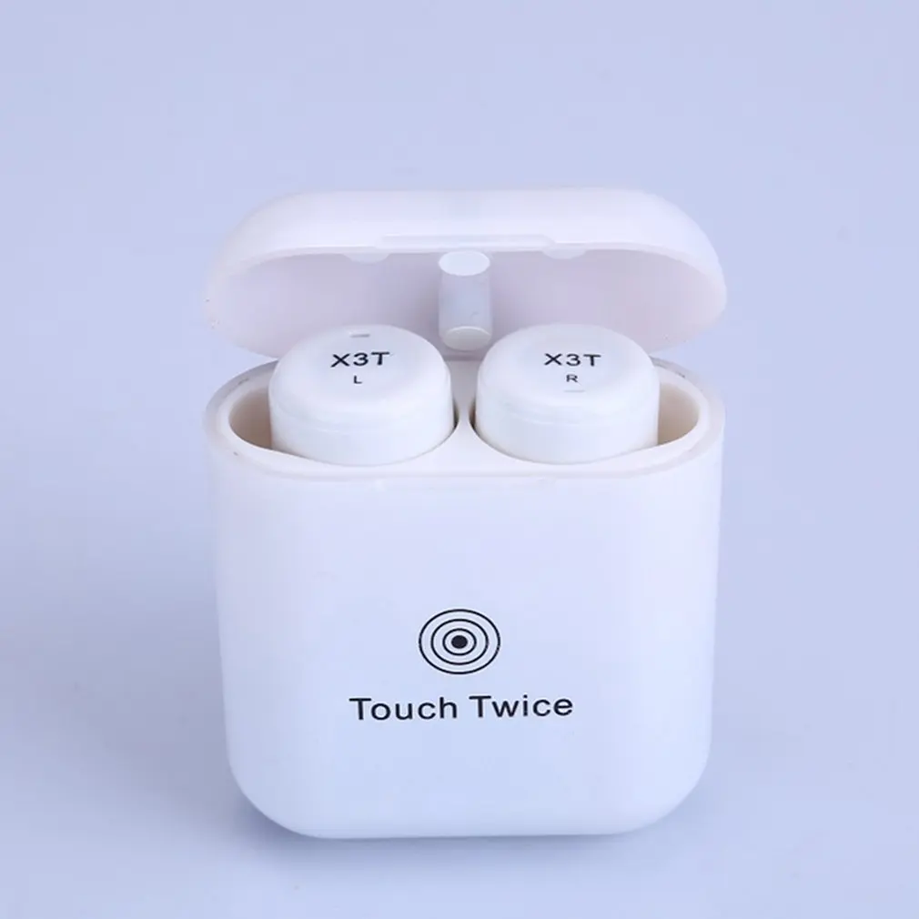 X3T Touch Control True Wireless Bluetooth Earbuds Earphone Mini Sport Earphones With Charging Case For Smart Phones