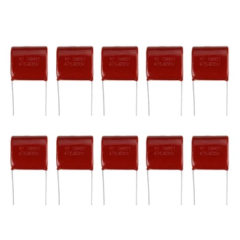 

10pcs 630V475 4.7UF 25MM 630V 475 CBB Polypropylene Film Capacitor Accessory