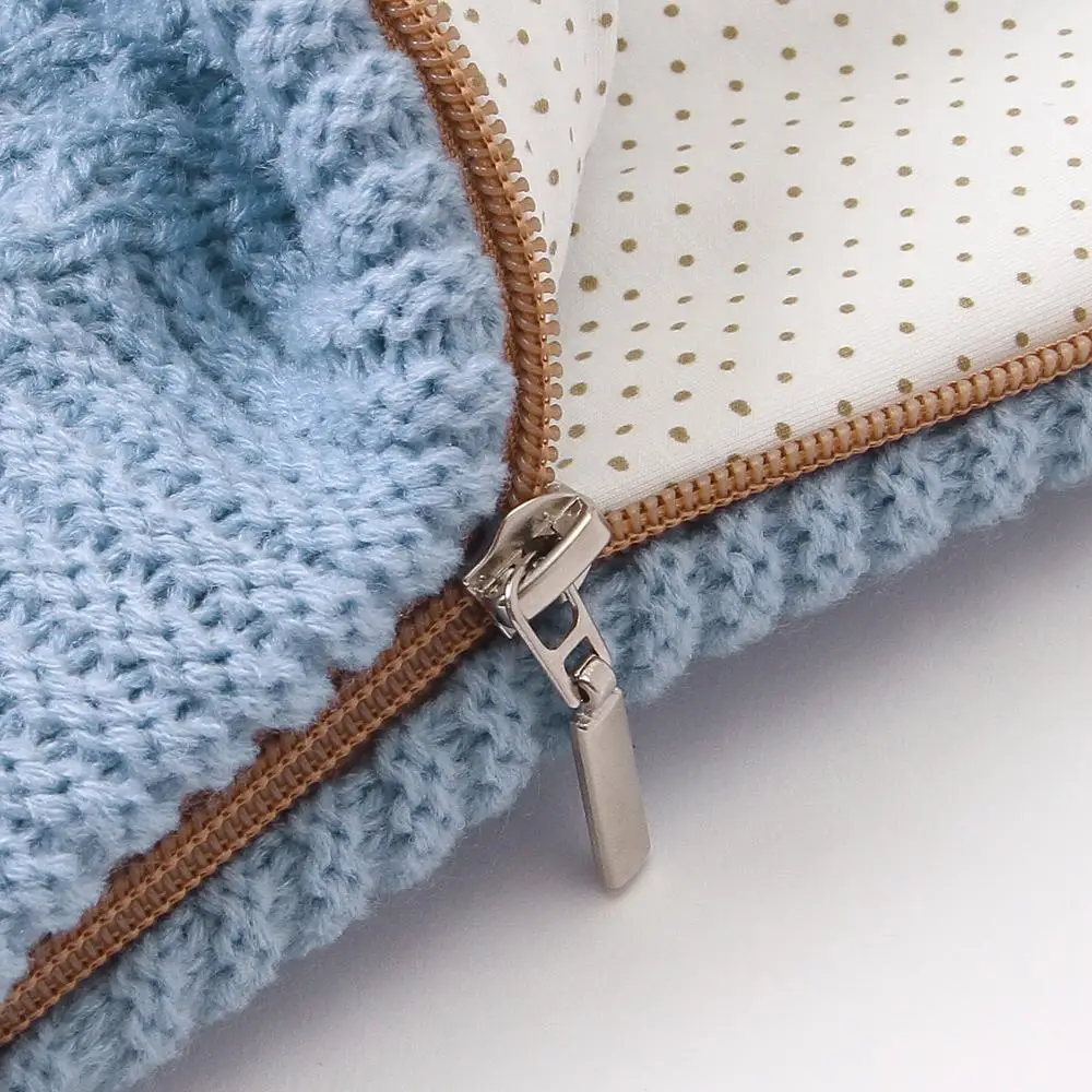 Baby Sleeping Bags Newborn Warm Gowns 75*35cm Infant Strller Swaddle Sleepsack Winter Solid Knit Newborn Boy Girl Envelopes Fall