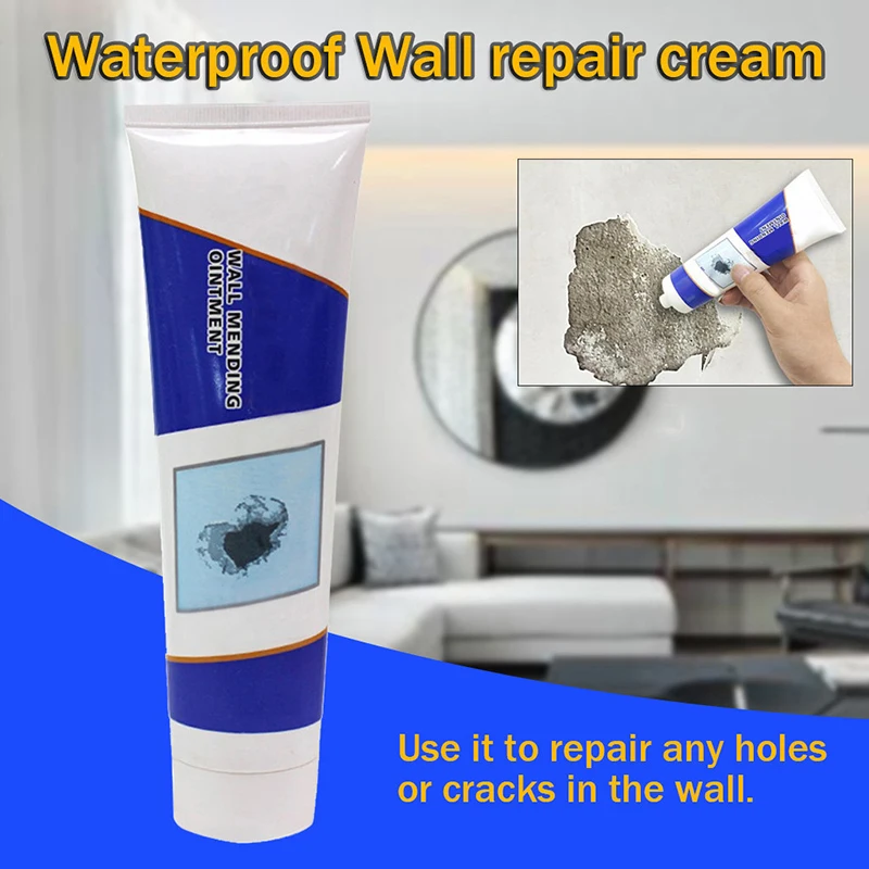 

White Latex Paint Wall Mending Agent Repair Crack Nail Holes Adhesive Simple Ceramic Tile Wall Mending Ointment