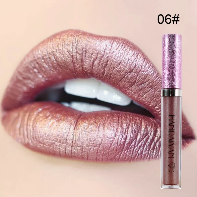 Diamond Pearl Lip Gloss Kit Women Make UP Lipstick.w - Цвет: 6