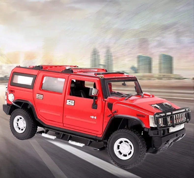 2019 1:24 Hummer H2 сплав модель автомобили из литого металла игрушки для детей Brinquedos Juguetes Oyuncak дропшиппинг Hotwheelsing