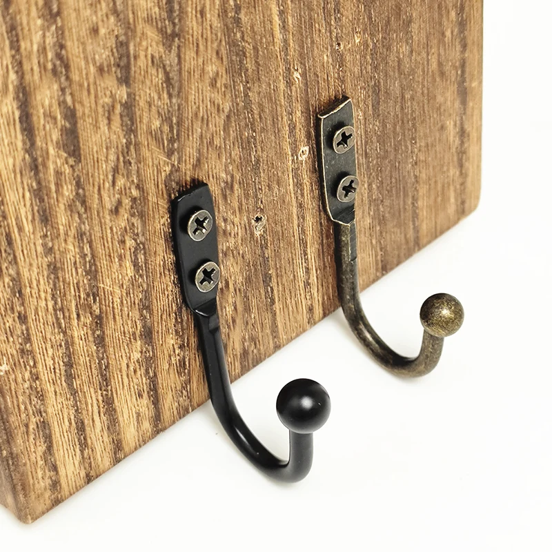 Hardware Coat Rack Hooks 5/10pcs Bronze Hook Wall Door Bath Single