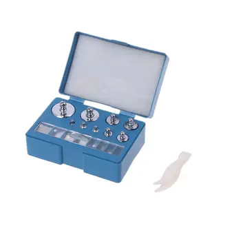 

17pcs 17pcs Digital Scale Calibration Weight 10mg-100g Stainless Steel Precise Jewelry Scale Calibration Weight Set Tweezer