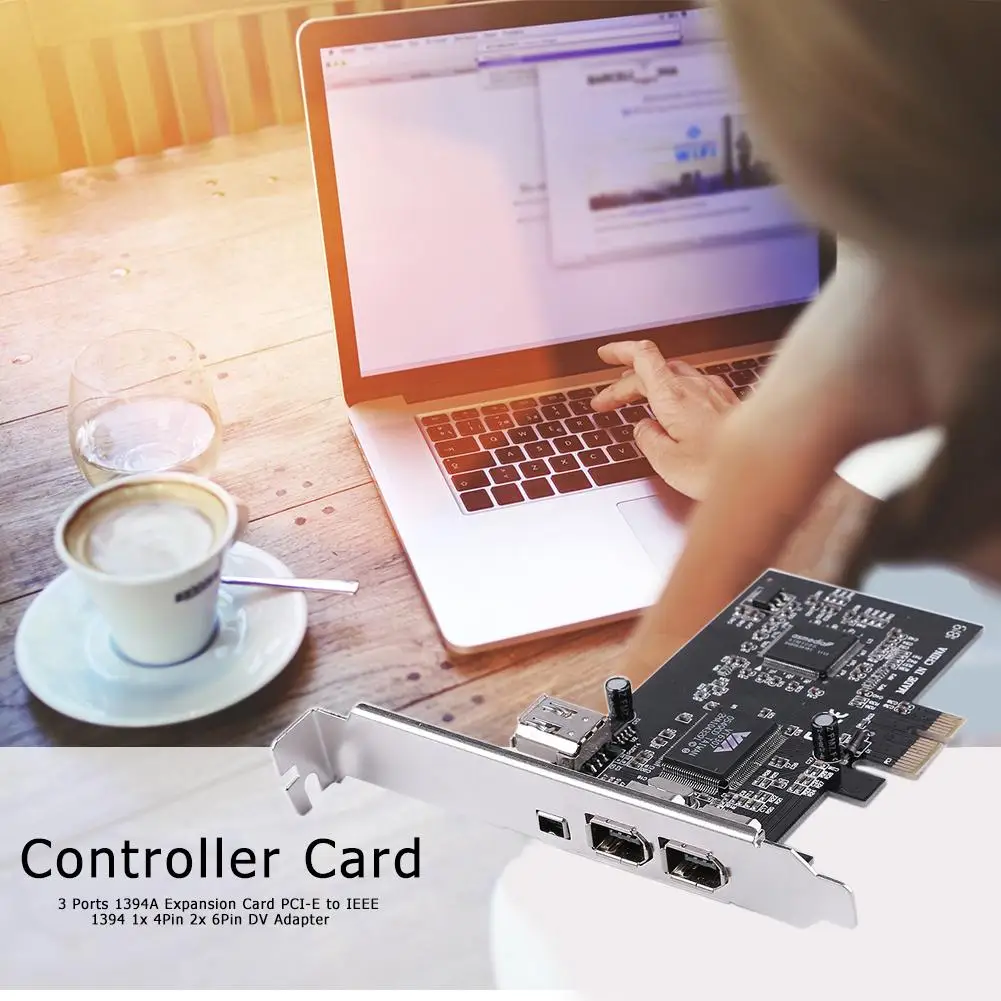 Плата расширения PCI E к IEEE 1394 3 порта одноканальный порт Sup передача данных 1x 4Pin 2x 6Pin