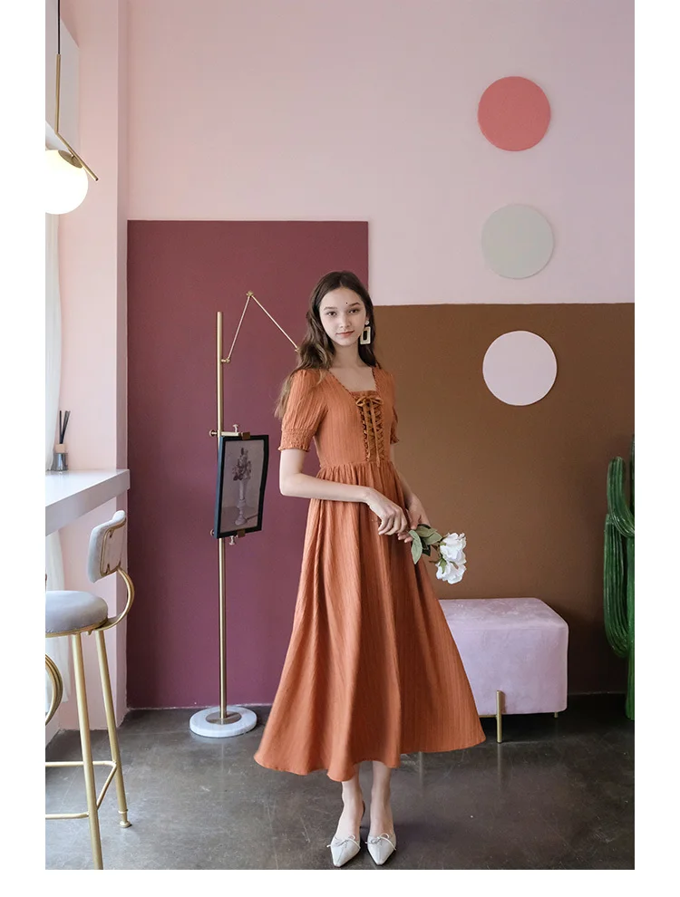 Женские летние элегантные длинные винтажные Ретро платья vestido Женские платья modis vestiti donna повседневные тканые платья