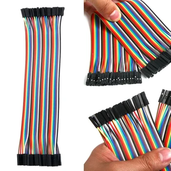 

40PCS 20cm Female to Female Dupont Wire Jumper Cable 1P-1P Connector for Arduino