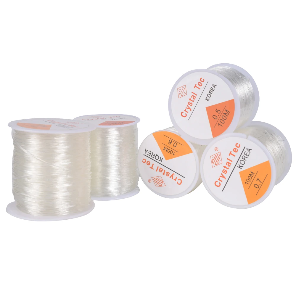 393 Inch/Roll Crystal DIY Beading Stretch Cords Rope Strong Elastic Line Jewelry Making Supplies