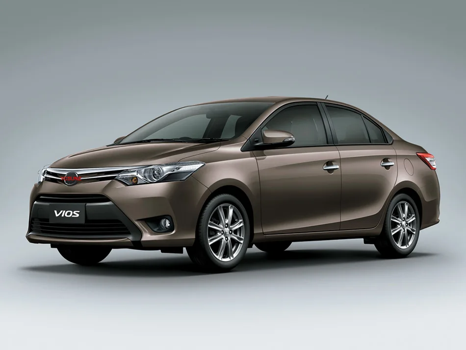Хромированные задние противотуманные фары для Toyota Vios Sedan 2014 2015 2016 ABS
