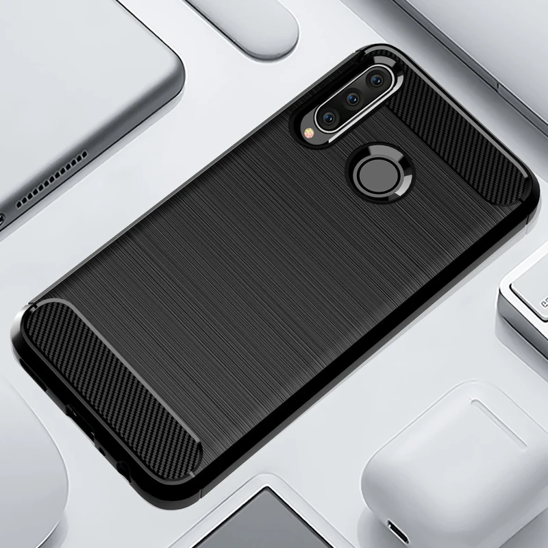 Case For Honor 10i Soft TPU Silicone Bumper Cover Carbon Fiber Brushed Cases Huawei Honor10i 10 Lite Covers | Мобильные телефоны и