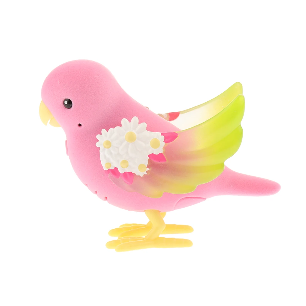 Chirping & говорящая птица с датчиком шума звуковая активированная пение для детей в