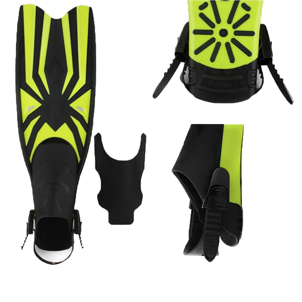 Adults Adjustable Swimming Fins Swim Flippers Scuba Remote Shoes Soft Foot Pocket Swimming Equipment Pool Accessories