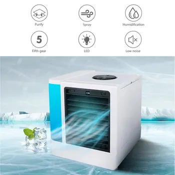 

Mini Digital Display Air Cooler for Refrigeration and Humidification Air Purification Usb Fan Air Conditioner