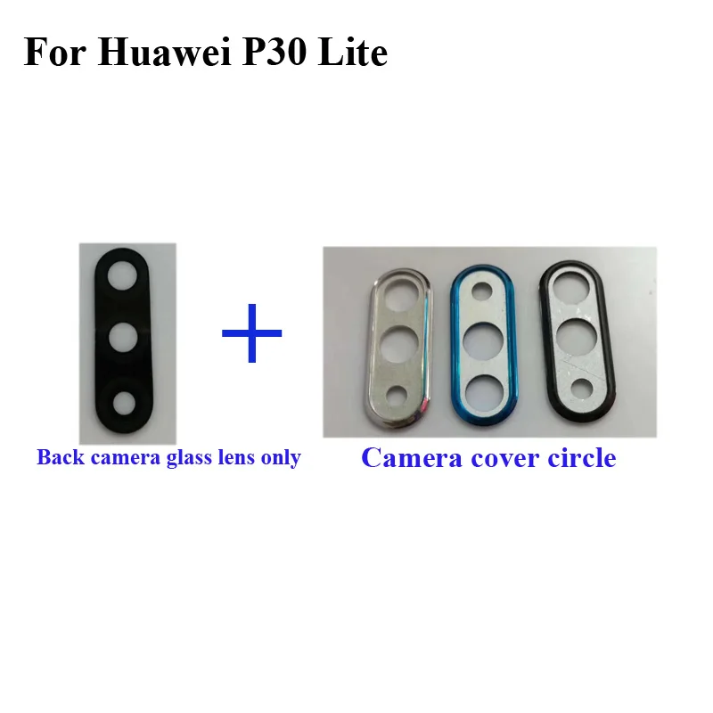 Задняя камера для Huawei P30 Lite P 30 стеклянная линза + Крышка камеры круглые детали