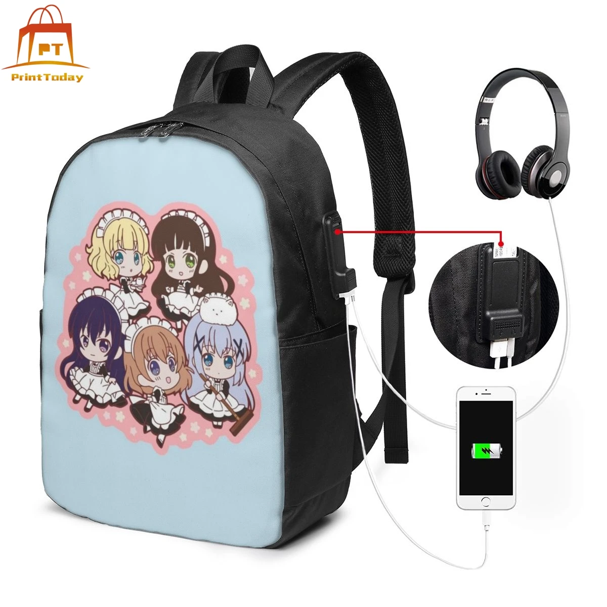 02 Gochuumon Wa Usagi Desu Ka 00 заказ кролика|Рюкзаки| |